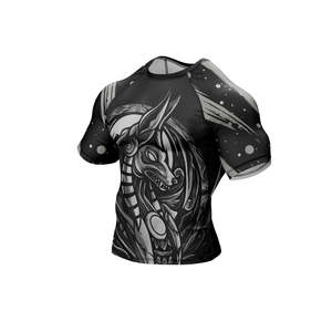High Quality Men's Rush Guard Set MMA BJJ Grappling Anti-UV UPF50+ Polyester/Nylon Quick Dry Breathable Compression <b>Long</b> <b>Sleeve</b> - Product Image 4