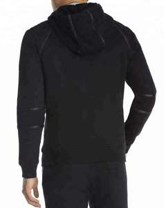 Sudadera con capucha de forro polar cálido de 370 g para hombre, cuello alto, media cremallera, 100% poliéster, estilo urbano, nueva colección otoño-invierno, venta al por mayor - Product Image 2