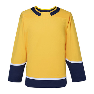 Nuevas Camisetas de Hockey sobre Hielo Personalizadas de Alta Calidad, Impresión Digital Unisex, Transpirables, de Secado Rápido, 100% Poliéster, Cuello en V, Completas - Product Image 1