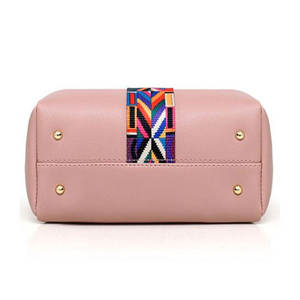 <b>Pink</b> PU Leather Women Handbag Set Tote Bag Crossbody <b>Purse</b> Wallet Zipper Shoulder Bag for Daily Travel - Product Image 3