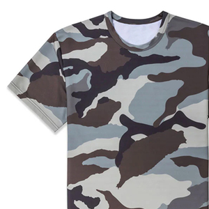 Camiseta de Manga Corta con Estampado de Camuflaje para Hombre, Corte Holgado, Cuello Redondo, Ropa Casual, Tejido Transpirable y Cómodo - Product Image 4