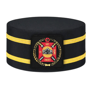 Gorra de la Comandancia de los Caballeros Templarios, Regalia Masónica, 100% Algodón, Ajustable, Bordado a Mano en Negro, Personalizada, Nueva, Marca 2026 - Product Image 5
