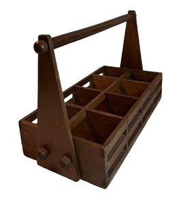 Fournisseur de supports en bois, fabricant de supports à barres en bois, organisateur d'ustensiles de cuisine, support en bois d'acacia classique, vente chaude - Product Image 1