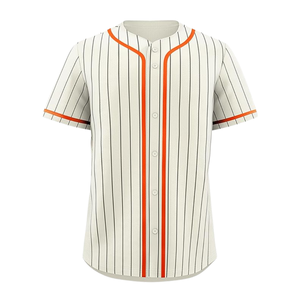 Maillot de baseball en polyester/coton de qualité supérieure, respirant, design personnalisé, boutonné, grande taille, imprimé, unisexe, prix de gros - Product Image 3