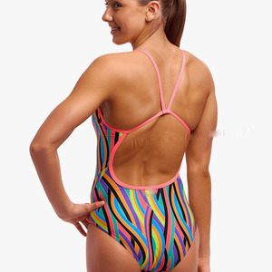 ZABEX SPORTS Maillot de bain une pièce moderne imprimé pour femme, tenue de plage estivale - Product Image 4
