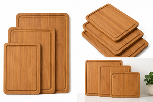 Tabla de Cortar Hexagonal de Bambú Natural al por Mayor - Utensilios de Cocina de Madera Ecológicos y Duraderos 30x30x1.5 cm 1.5 cm de Grosor - Product Image 3