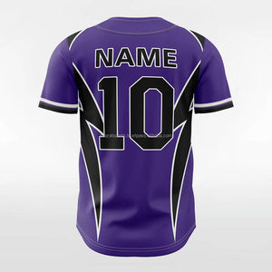 Custom Blank Embroidery Logo Baseball <b>Shirts</b> Men's <b>Polyester</b> Sublimation Baseball Jersey - Product Image 3
