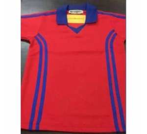 Uniformes scolaires personnalisés avec logo pour les écoles primaires et secondaires, vêtements décontractés pour garçons, OEM ODM, t-shirt unisexe en polyester de couleur rouge - Product Image 2