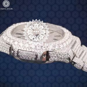Reloj Irregular de Acero Inoxidable para Mujer Charm Jewells con Bisel de Diamantes, Cristal de Zafiro, Diseño Hueco, Lujoso y Moderno - Product Image 3