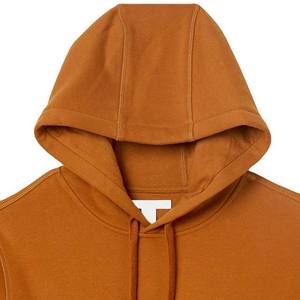 Vente en gros de sweats à capuche pour hommes en molleton épais polyester/coton, unis, brodés, avec logo personnalisé - Product Image 2