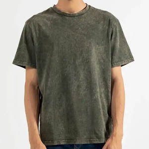 Camisetas de Tela Suave y Ligera de Nuevo Estilo Hechas en Pakistán, 100% Algodón, Corte Holgado, Estampadas con Efecto Desgastado por el Sol, para Hombre - Product Image 1