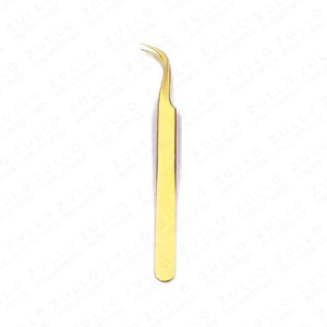 Premium Gold Titanium Coated Stainless Steel Eyelash Tweezers Custom Private Label Pointed Tip OEM Precision Lash <b>Tool</b> - Product Image 3