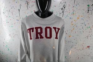 Sudadera TROY con cuello simulado, 450 GSM, nombre personalizado, bordado en aplique, corte holgado, 100% algodón, felpa francesa. - Product Image 1