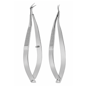 Ciseaux de micro-keratoplastie Lund, instrument chirurgical ophtalmique de précision pour la chirurgie corneenne, certifié CE, manuel, classe I - Product Image 2