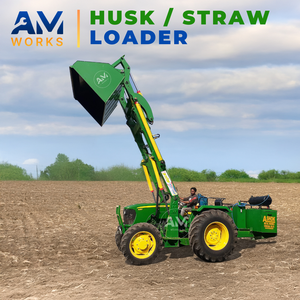 Cargador de Cangrejos No Telescópico Ashok Metal Works para Tractor Mahindra, Capacidad de Cucharón de 400 kg, Alcance de Descarga Superior, Confiable - Product Image 1