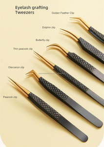 Pinzas de extensión de pestañas, Accesorios de belleza, pinzas de agarre de diamante - Product Image 2