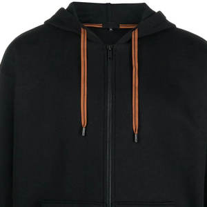 Sudadera con Capucha y Cremallera Completa para Hombre, Corte Regular, Color Sólido, Personalizable, Impermeable, Transpirable, Algodón Ecológico - Product Image 5
