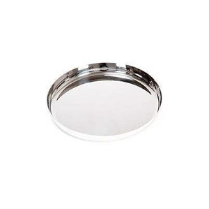 Plato de Acero para Servir Alimentos, Fabricado en India, Escurridor de Platos para Cocina y Mesa, Plato Hecho a Mano de Grado Alimenticio, Alta Calidad - Product Image 1