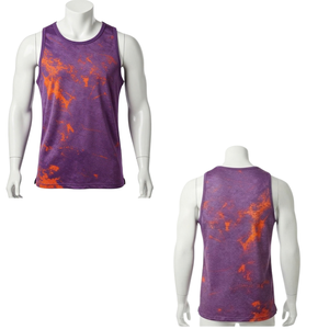 Custom <b>Men</b> Tank Top <b>Shirt</b> Wholesale Tie Dye Sleeveless <b>Beach</b> Summer Cotton Casual Vacation Surf Printed Logos Supplier Bulk Sale - Product Image 1