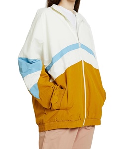 Nuevo Vintage verano transpirable bordado a prueba de viento pulóver cortavientos chaqueta mujer de talla grande Anorak capucha cremallera sólido - Product Image 3