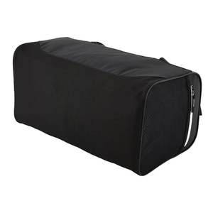 Bolsa Deportiva de Poliéster con Cierre de Cremallera, Negra y Gris, para Ejercicio, Fitness, Viajes, Impermeable, con Compartimento para Zapatos - Product Image 3