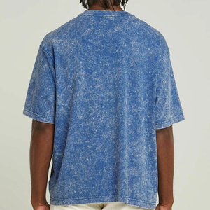 Anti Wrinkle Men Acid Wash T Shirt 100% Cotton Knitted Eco-Friendly Premium Quality Breathable Casual Wear Latest <b>Designs</b> - Product Image 5