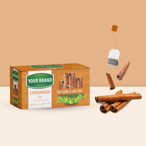 Sachets de thé à la cannelle avec logo, exportateur du Vietnam, thé détox biologique, sac à double chambre, emballage de thé personnalisé - Product Image 1