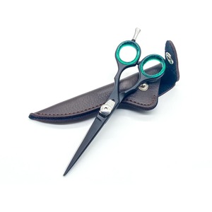 Salon Customized Hairdresser New Arrival Customized Stainless Steel Barber Haircut <b>Left</b> <b>Handed</b> Hair <b>Scissors</b> Set - Product Image 2