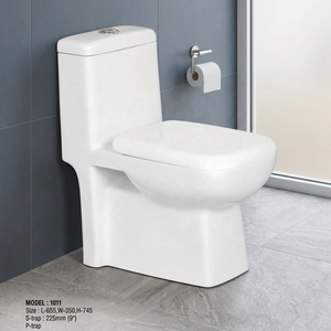 WC monobloc siphonique haute durabilité conçu pour les sanitaires publics et commerciaux à fort trafic - Product Image 5