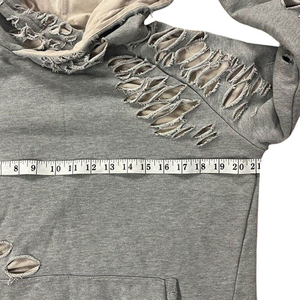 Sudadera con Capucha Oversize de Algodón Grueso con Efecto Desgastado y Transpirable, Ecológica, con Logo Personalizado, Estilo Urbano, para Mujer - ¡Gran Venta! - Product Image 5