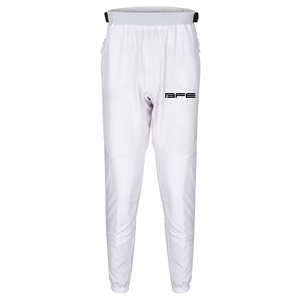Pantalon extérieur tricoté blanc en gros, taille élastique, longueur intégrale, rembourré, pour adulte - Product Image 1