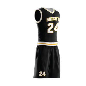 Tenues de basketball personnalisées pour adultes, respirantes, antibactériennes, à séchage rapide, avec logo, service d'impression de logo personnalisé, OEM, grandes tailles - Product Image 3