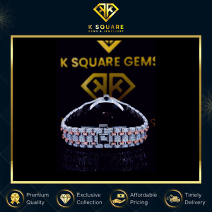 Reloj de Diamantes de Lujo con Movimiento Automático de Cuarzo, de Acero Inoxidable, Resistente al Agua, con Diseño Atractivo y de Calidad Estándar, en Oferta - Product Image 5