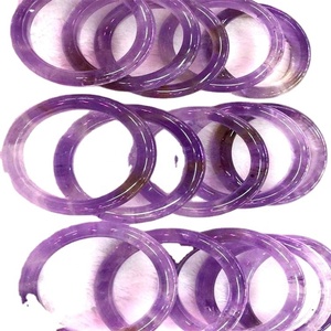 <span class=keywords><strong>Bracciale</strong></span> in Ametista Naturale Grezza con Perle di <span class=keywords><strong>Corno</strong></span> di Antilope, Braccialetto in Cristallo di Ametista Viola - Product Image 5