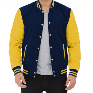 Chaqueta de Béisbol Varsity para Hombre, Chaqueta Letterman de Mezcla de Algodón, Estilo Retro Clásico, Chaqueta Bomber Universitaria Informal y Ligera - Product Image 2