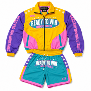 ชุดวอร์ม Ready To Win Industries แบบ unisex แขนยาว สีสันตัดกัน ผ้าโพลีเอสเตอร์ สไตล์ Y2K ระบายอากาศได้ดี เหมาะสำหรับฤดูร้อน - Product Image 6