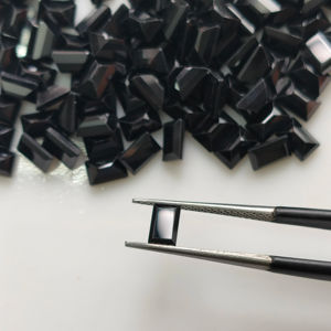 Espinela Negra Natural, Corte Baguette de 6x4MM, Gema Suelta de la Mejor Calidad para Joyería, Gemas de Red Mountain - Product Image 3