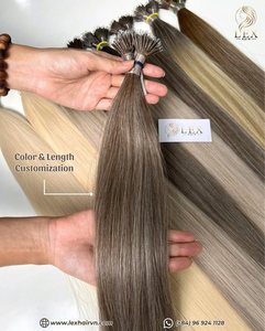 LEXHAIR ผมแท้เวอร์จิ้นแบบนาโนริงจากผู้บริจาคคนเดียว  แบบ I-tip  สีตามสั่ง น้ำหนัก 100 กรัม ผมเวียดนามแท้ 100% ขายส่ง - Product Image 1