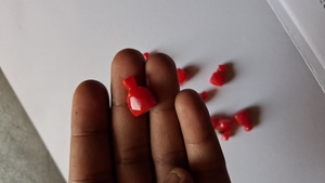 Faceted Red Glass <b>Candy</b> Shape Beads Decorative Jewelry Making Loose Beads for <b>Necklaces</b> Bracelets Crafts - Product Image 5
