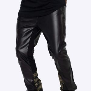 Pantalones de Hombre al por Mayor, de Cuero de Alta Calidad, Casuales, Largos, Rectos, Ligeros, Transpirables, con Logotipo, Estilo Urbano - Product Image 3