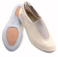 Chaussures de danse jazz et de gymnastique rythmique souples, similaires aux modèles iconiques, avec empeigne en cuir microfibre et semelle extérieure en PU