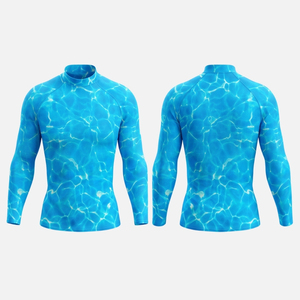 Custom <b>Swim</b> <b>Shirt</b> UPF 50+ Rash Guard Quick Dry Sun Protection Swimwear OEM Wholesale - Product Image 3