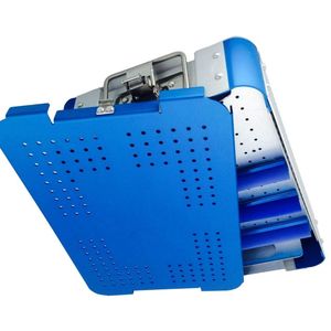 ถาดฆ่าเชื้อแบบสองชั้นสำหรับเครื่องมือผ่าตัด ทำจากสแตนเลสคุณภาพสูง ใช้ซ้ำได้ ได้รับการรับรองมาตรฐาน CE ระดับ Class I - Product Image 5