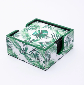 Sous-verre carré en MDF à motif d'orange, antidérapant, design moderne pour la maison et l'hôtellerie - Product Image 3
