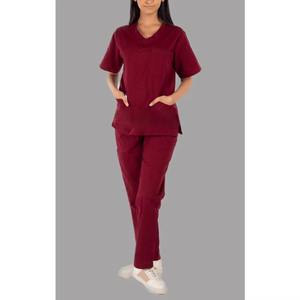 Uniformes Médicos para Mujer, Lisos, de Verano, de Algodón Tejido, Manga Larga, Diseño Personalizado, Hospital, Alta Calidad, Servicio OEM, Venta al Por Mayor - Product Image 1