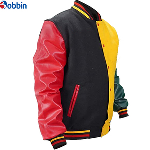 Chaqueta Varsity de Invierno para Hombre, Lana/Poliéster, Ecológica, Tallas Grandes, Transpirable, Corte Ajustado, Detalles Bordados en Relieve, Personalizable - Product Image 6