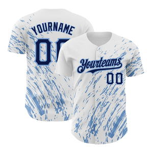 Camiseta de Béisbol Sublimada con Diseño Moderno, Nombre del Equipo Personalizado, Manga Corta, Cierre con Botones, Camiseta de Softbol Personalizada - Product Image 1