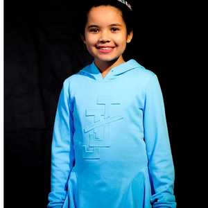 Sweat-shirt d'hiver décontracté à capuche en polaire gaufré pour filles Jack & Jill, manches longues, doux, confortable et élégant, style jeune - Product Image 3