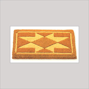 Jucor Exports FM 2 Tapis décoratif en fibre de coco incrustée, forme rectangulaire, haute qualité, en provenance d'Inde - Product Image 1