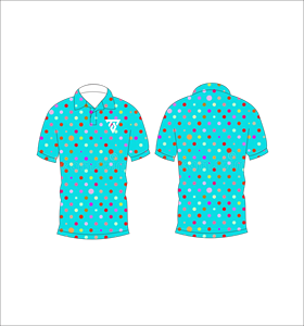 Camisa Polo Multicolor con Puntos para Hombre, Sublimación Personalizada, Manga Corta, Verano, Casual, Transpirable, Ligera, para Golf - Product Image 6